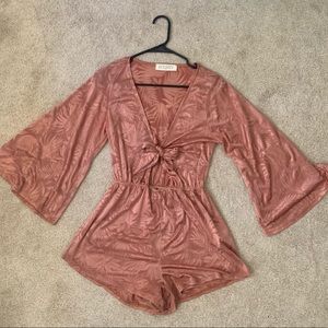 Rose pink romper